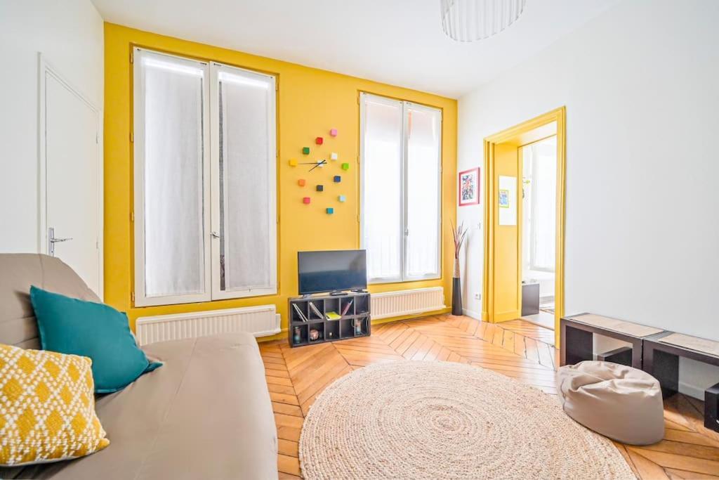 Radiant Flat - Spacious Studio Apartment - Marais París Exterior foto